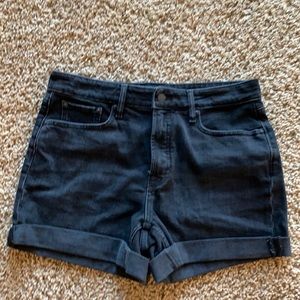 Black Jean Shorts